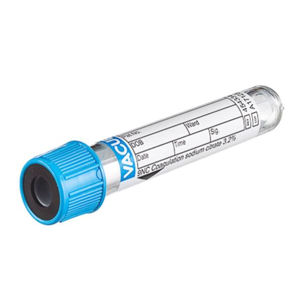 Tube Venous Blood Collection Vacuette 3mL 13x75mm Plstc Sod Cit LtBlu/Blk 50/Pk, 24 PK/CA